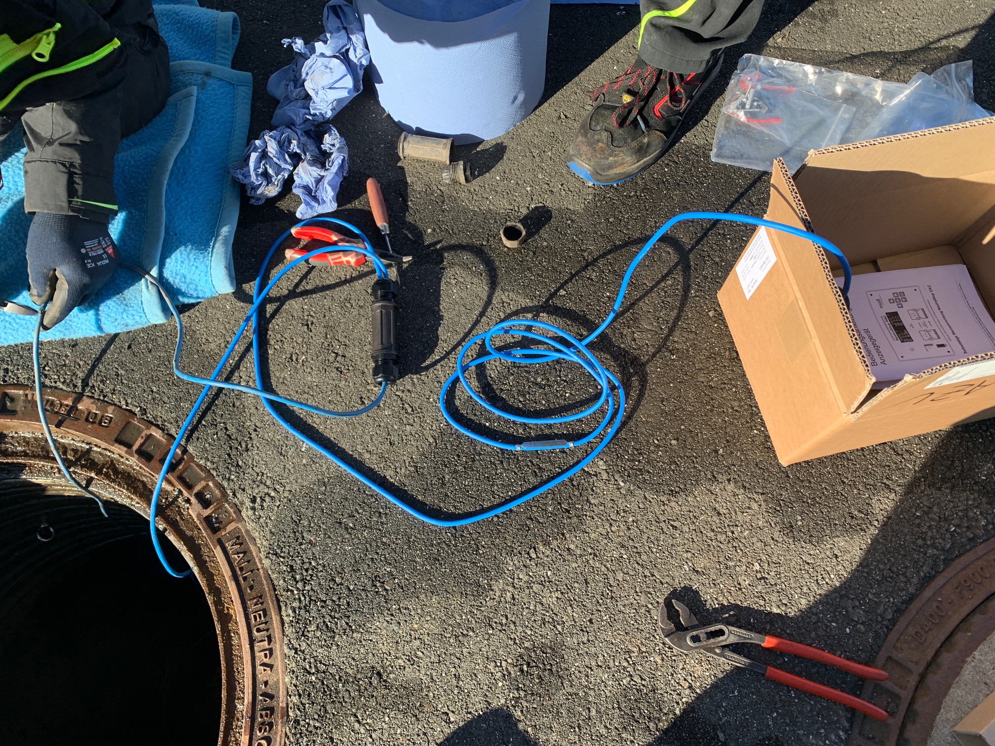 Reparatur defekter Warnanlage